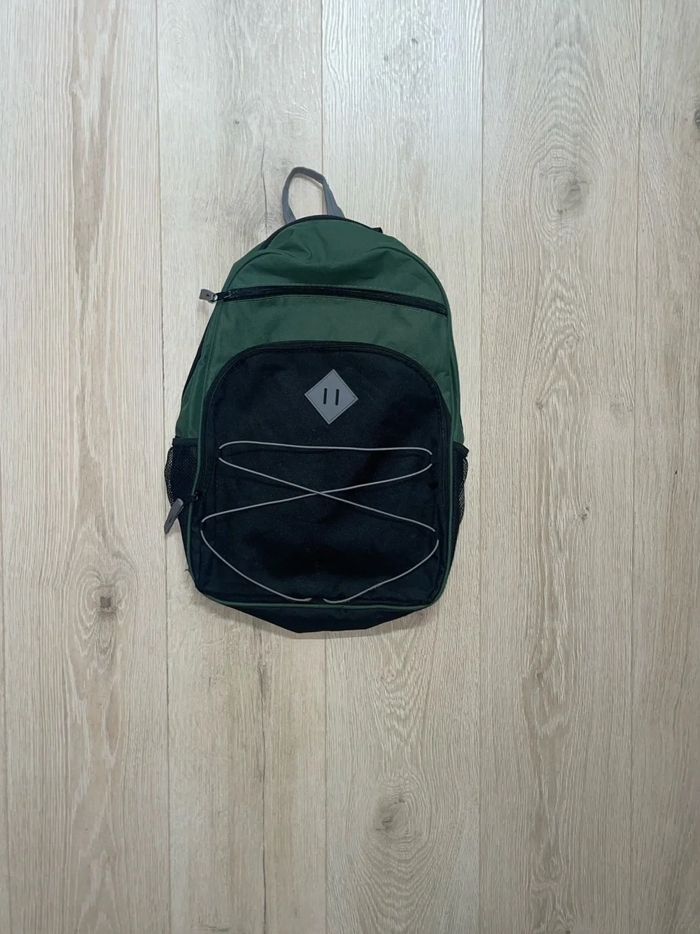 Men's Green and Black Daypack Backpack - Casual Everyday Carry